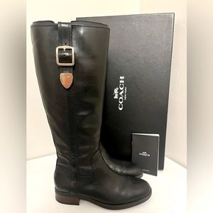 COACH Easton Semi Matte Calf Boot